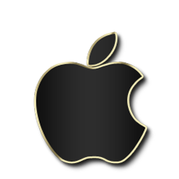 Apple Black And Gold Icon Download Black And Gold 2 Icons Iconspedia