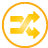 Button Shuffle yellow icon