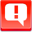 Message Attention Red icon