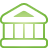 Bank green icon