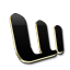 Microsoft Word Black and Gold icon