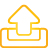 Outbox yellow icon