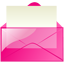 Mail pink icon