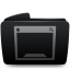 Folder black desktop Icon