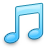 Music Note Cian icon