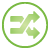 Button Shuffle green icon
