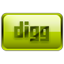 Digg green rectangle icon