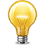 Yellow Light Bulb icon