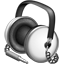 Default white headphones icon
