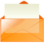 Mail orange icon
