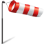 Wind flag storm icon