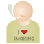 I love smoking icon