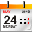 24 May Calendar icon