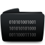 Folder black byte icon