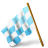 Map Marker Chequered Flag Left Azure-48
