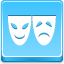 Theater Symbol Blue icon