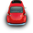 Red little car-128