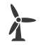 Black Windmill Icon
