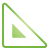 Ruler Triangle green icon