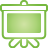 Presentation green icon
