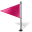 Map Marker Flag 1 Left Pink-32