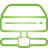 Hard Drive Network green icon