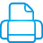 Printer blue icon