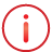 Information red icon