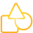 Shapes yellow icon