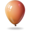 Ballon orange icon