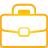 Briefcase yellow icon