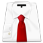 Shirt Red Tie Icon