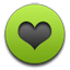 Heart2 green icon