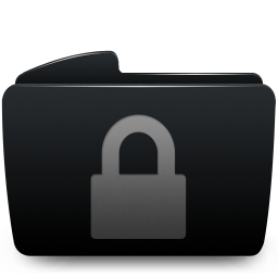 Folder black lock-256