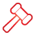 Auction red icon