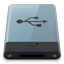 HDD Graphite USB B icon