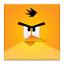 Yellow Angry Bird Frameless icon