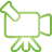 Camcorder green icon
