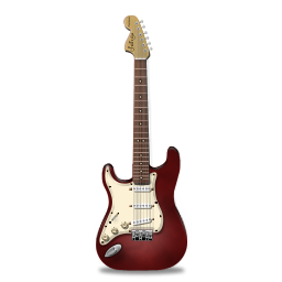 Stratocastor Guitar Red