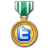 Twitter medal green-48