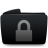 Folder black lock-48