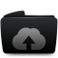Folder black web upload icon