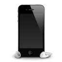 iPhone 4G headphones shadow-128