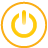 Button Power yellow icon