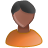 User male black orange-48