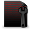 File Config black red Icon