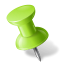 Map Marker Push Pin 1 Left Chartreuse icon