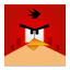 Red Angry Bird Frameless-64