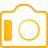 Camera yellow icon