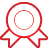 Medal red icon